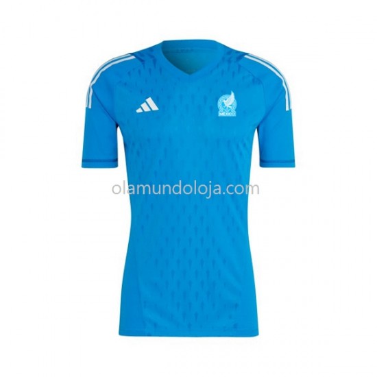 Camisola México Guarda-redes Homem Equipamento Segundo 2022 Manga Curta